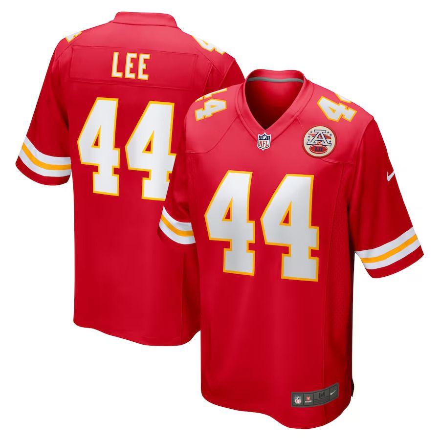 Men Kansas City Chiefs #44 Elijah Lee Nike Red Game Player NFL Jersey